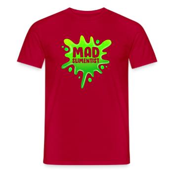 Schleimig Schleim Slime - Männer T-Shirt - Rot - Vorne - AI Model Male 178 dark (178cm)