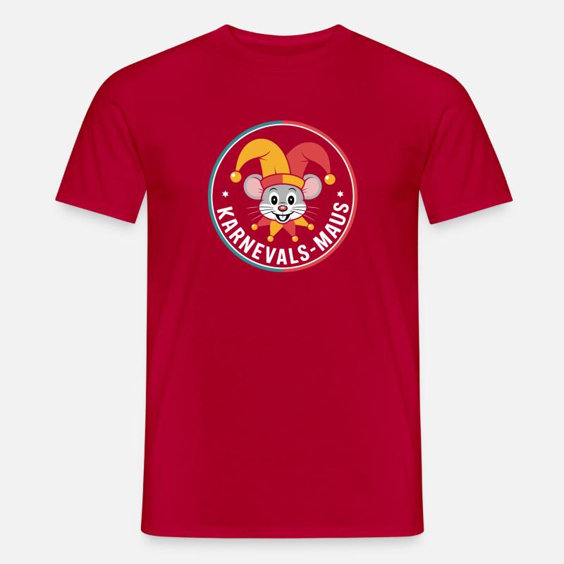 Karnevalsmaus Karneval Köln Kölner Karnevals Maus - Männer T-Shirt - Rot