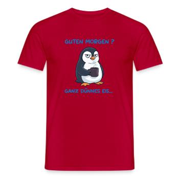 Humeur de glace mince - T-shirt homme - rouge - Devant - AI Model Male 178 dark (178cm)