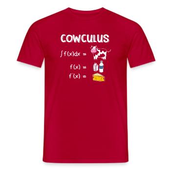 Lustiges Mathematik Sprüche Mathelehrer Lehrer - Männer T-Shirt - Rot - Vorne - AI Model Male 178 dark (178cm)