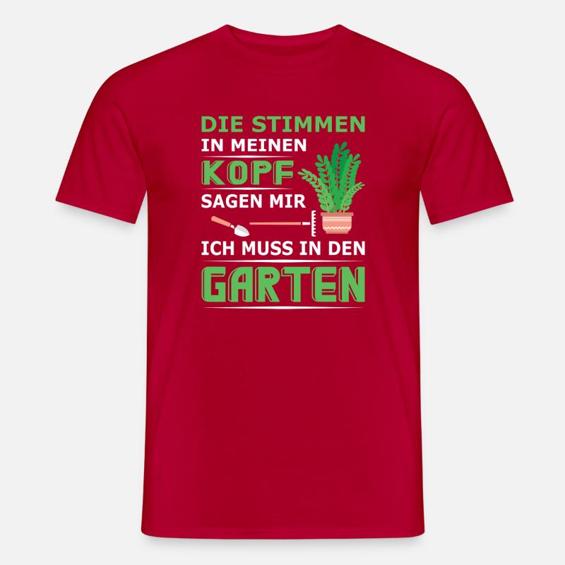 Garten Gärtner Gärtnern Gartenarbeit Gartenarbeit - Männer T-Shirt - Rot