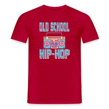 Classic Vibe Beat Rhythm Retro Boombox Culture - Männer T-Shirt - Rot - Vorne - AI Model Male 178 dark (178cm)