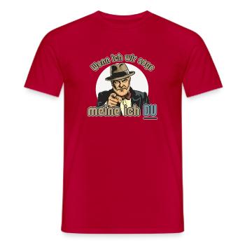 Chef gibt Anweisung! - Men's T-Shirt - red - Front - AI Model Male 178 dark (178cm)