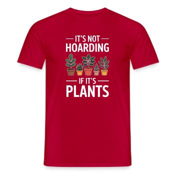 Planzen Spruch Zimmerpflanze Lustig Blume Geschenk - Männer T-Shirt - Rot - Vorne - AI Model Male 178 dark (178cm)