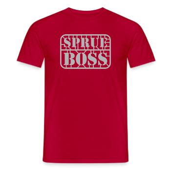 Constructeur de maquettes à l’échelle | Chars, avions, navires, loisirs - T-shirt homme - rouge - Devant - AI Model Male 178 dark (178cm)