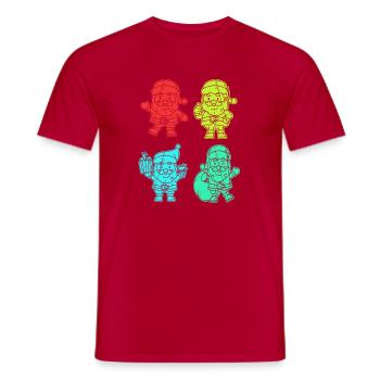 Weihnachtsmann Weihnachtsbaum Weihnachten - Männer T-Shirt - Rot - Vorne - AI Model Male 178 dark (178cm)
