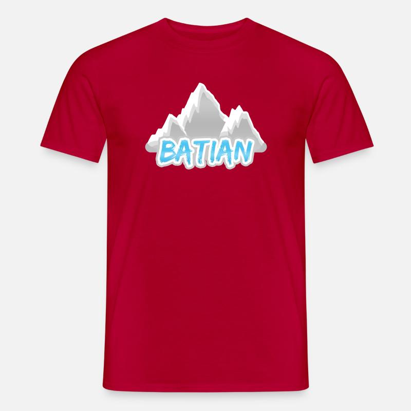 Batian - Männer T-Shirt - Rot