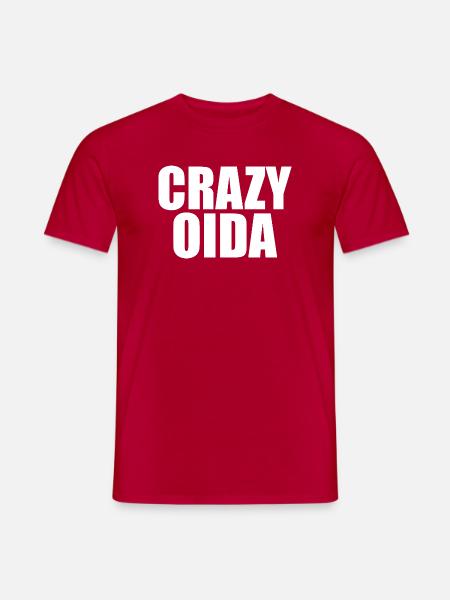 crazy_oida_shirt_geschenk_lustig_wien_oesterrei - Männer T-Shirt - Rot