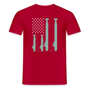 8. Juli Submarine Marine USA Uboot Veteran - Männer T-Shirt - Rot - Vorne - AI Model Male 178 dark (178cm)