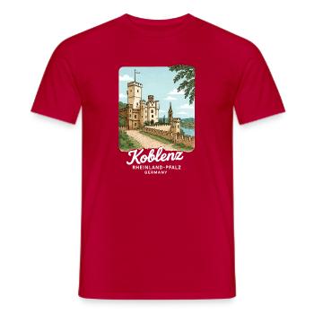 Koblenz - Men's T-Shirt - red - Front - AI Model Male 178 dark (178cm)