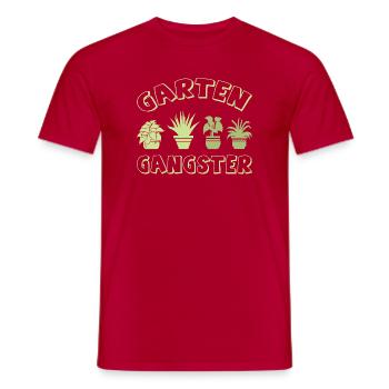 Jardinier jardinier Plantes horticoles en train de les jardiner - T-shirt homme - rouge - Devant - AI Model Male 178 dark (178cm)