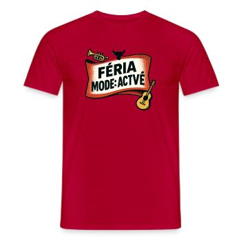 Féria-Modus: Aktiviert - Männer T-Shirt - Rot - Vorne - AI Model Male 178 dark (178cm)