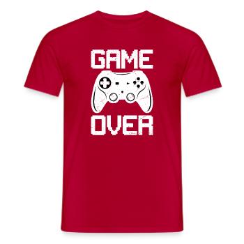 Arcade game Retro gaming Space game over - Männer T-Shirt - Rot - Vorne - AI Model Male 178 dark (178cm)