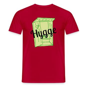 Hygge - T-shirt homme - rouge - Devant - AI Model Male 178 dark (178cm)