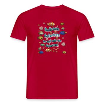 Delirium Delarium Aquarium - Männer T-Shirt - Rot - Vorne - AI Model Male 178 dark (178cm)