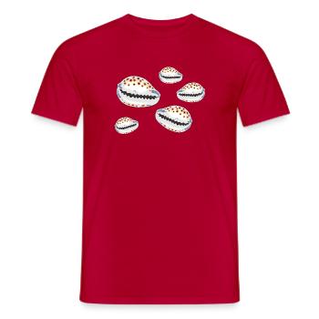 mussels - Men's T-Shirt - red - Front - AI Model Male 178 dark (178cm)