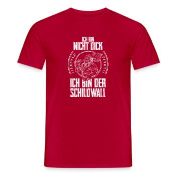 Mittelalter Schildwall Mittelaltermarkt Wikinger - Männer T-Shirt - Rot - Vorne - AI Model Male 178 dark (178cm)