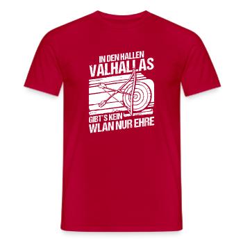 Mittelalter Schildwall Mittelaltermarkt Wikinger - Männer T-Shirt - Rot - Vorne - AI Model Male 178 dark (178cm)
