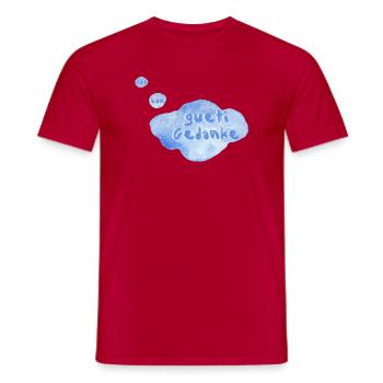 gueti thought - Men's T-Shirt - red - Front - AI Model Male 178 dark (178cm)