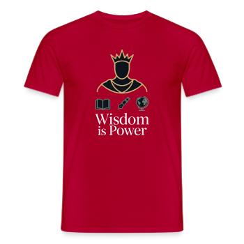 Couronne de la Sagesse - T-shirt homme - rouge - Devant - AI Model Male 178 dark (178cm)