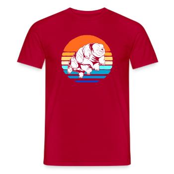 Tardigrade Tardigrades Bärtierchen Wasserbär - Männer T-Shirt - Rot - Vorne - AI Model Male 178 dark (178cm)