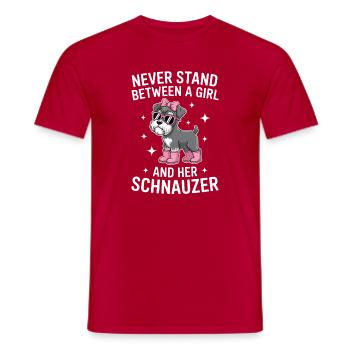 Schnauzer Sayings Funny Schnauzer Gift - Men's T-Shirt - red - Front - AI Model Male 178 dark (178cm)