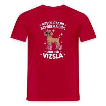 Don Vizsla Drôle de Vizsla - T-shirt homme - rouge - Devant - AI Model Male 178 dark (178cm)