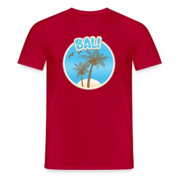 Geschenk für Bali - Männer T-Shirt - Rot - Vorne - AI Model Male 178 dark (178cm)