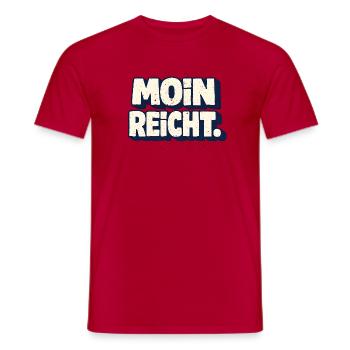 Moin suffit comme dire en allemand du Nord - T-shirt homme - rouge - Devant - AI Model Male 178 dark (178cm)