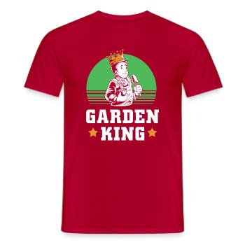 Kompost Würmer Geschenk - Männer T-Shirt - Rot - Vorne - AI Model Male 178 dark (178cm)