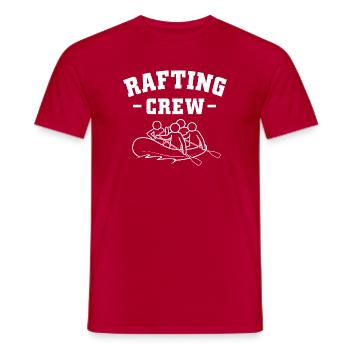 Kayaking Rafting Paddle Boat Kayaking - Men's T-Shirt - red - Front - AI Model Male 178 dark (178cm)