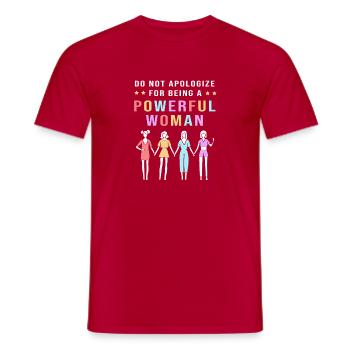 Féminisme Féministe Féministe Journée des Femmes - T-shirt homme - rouge - Devant - AI Model Male 178 dark (178cm)