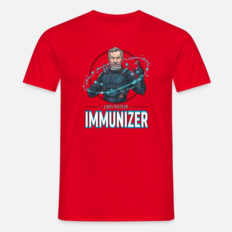 Pasteur-Immunizer-Rüstung - Männer T-Shirt - Rot