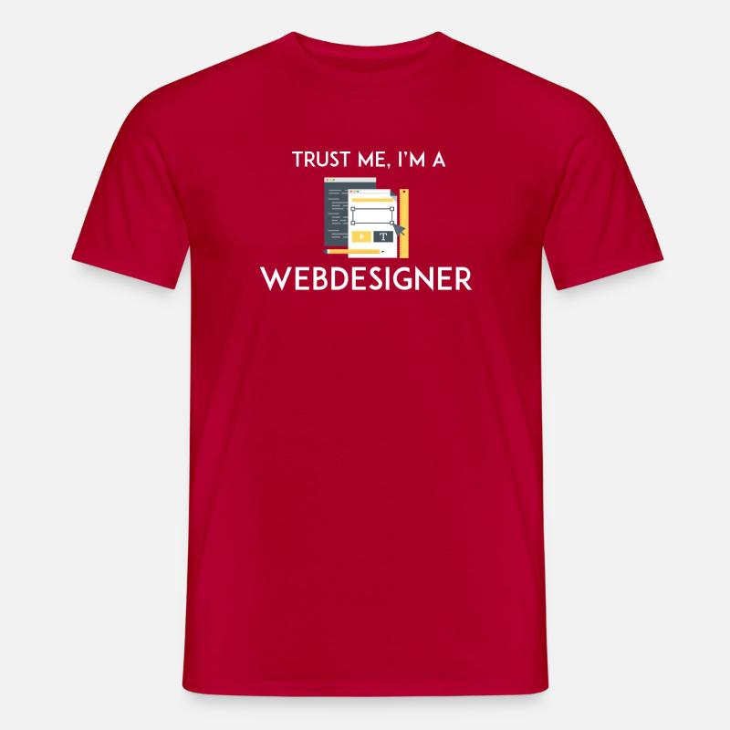 Trust Me I'm a Webdesigner - Men’s T-shirt - red