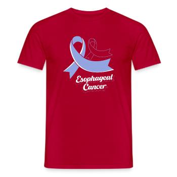 Cancer de l’œsophage Survivant du cancer de la chimiothérapie - T-shirt homme - rouge - Devant - AI Model Male 178 dark (178cm)