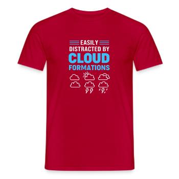 Météorologue en météorologie, tempête et tornade, météorologique - T-shirt homme - rouge - Devant - AI Model Male 178 dark (178cm)
