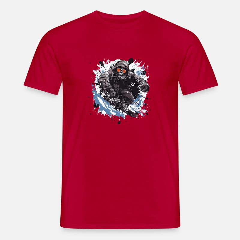 Gorilla Snowboard - Men's T-Shirt - red