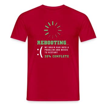 Gehirnverletzung Schlaganfall - Männer T-Shirt - Rot - Vorne - AI Model Male 178 dark (178cm)