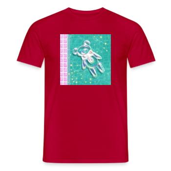  Clean Core Bubble Bear - Männer T-Shirt - Rot - Vorne - AI Model Male 178 dark (178cm)