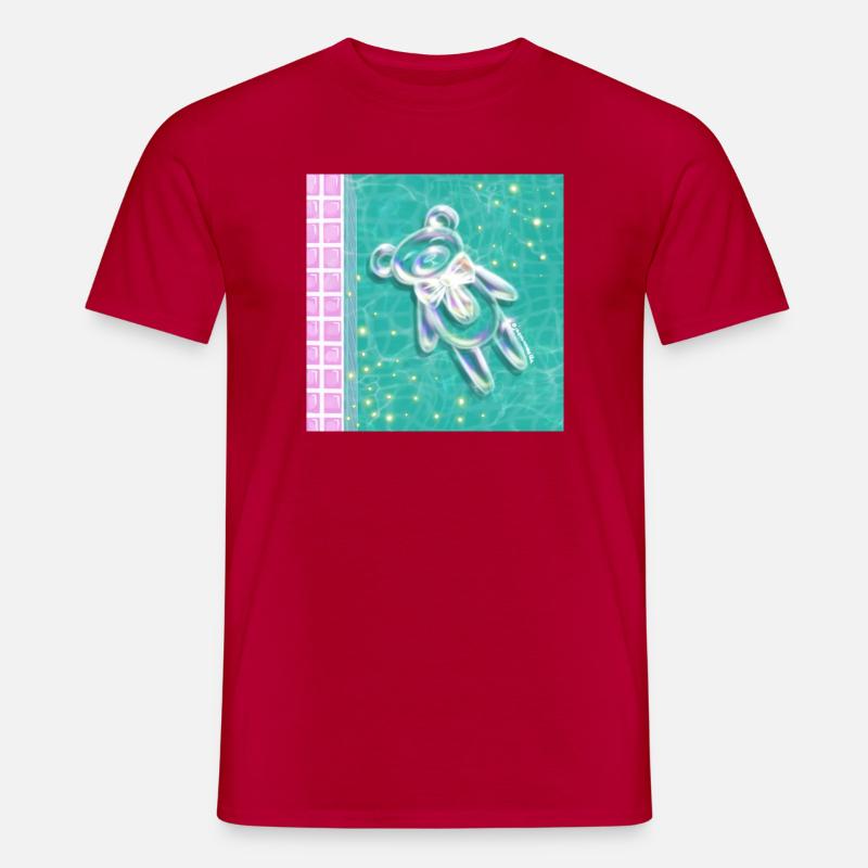 Clean Core Bubble Bear - Men’s T-shirt - red