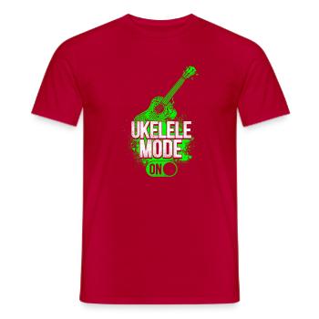 Hawaiian Ukulele Uke Ukulele Mode - Männer T-Shirt - Rot - Vorne - AI Model Male 178 dark (178cm)