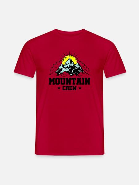 Mountain Crew Mountains - Men's T-Shirt - red