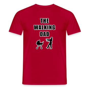 THE WALKING DAD DADDY SUPERDAD I LOVE DAD FATHER'S DAY - Men's T-Shirt - red - Front - AI Model Male 178 dark (178cm)