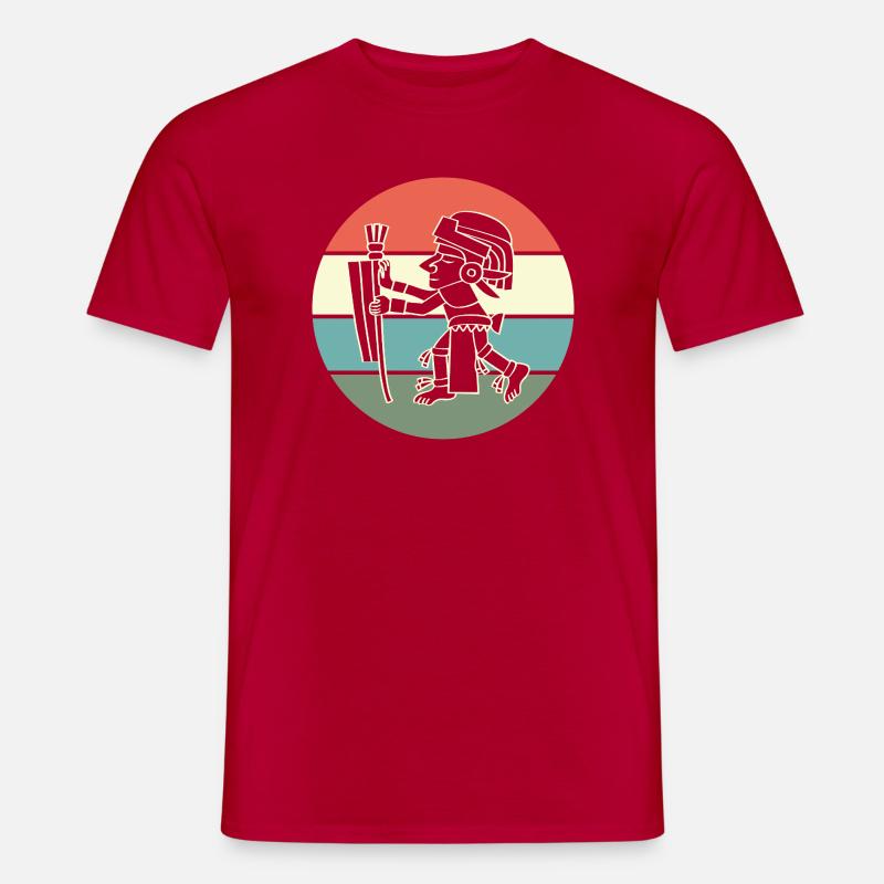 aztec Maya kalender Inka - Männer T-Shirt - Rot