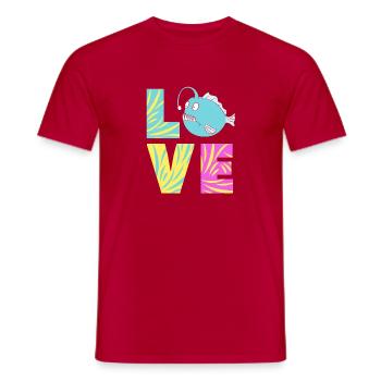 Frogfish - Men's T-Shirt - red - Front - AI Model Male 178 dark (178cm)