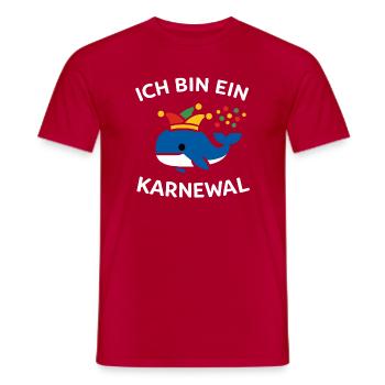 Karnewal Jecke Carnaval : Cadeau de jeux de mots drôles - T-shirt homme - rouge - Devant - AI Model Male 178 dark (178cm)