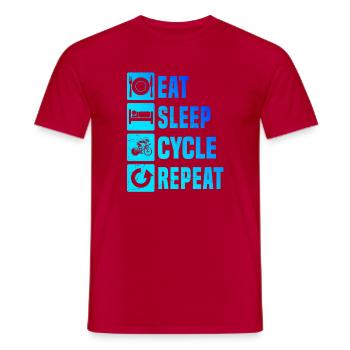 J'adore les vélos de route, super design pour les vélos de course ! - T-shirt homme - rouge - Devant - AI Model Male 178 dark (178cm)