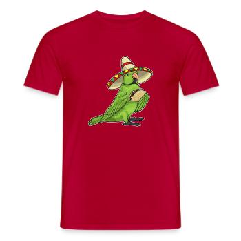 Taco Perroquet - T-shirt homme - rouge - Devant - AI Model Male 178 dark (178cm)