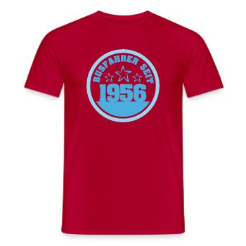 Trucks 1956 - Men's T-Shirt - red - Front - AI Model Male 178 dark (178cm)