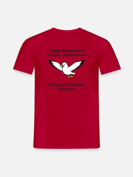 Seagull Management Chaos - Men's T-Shirt - red